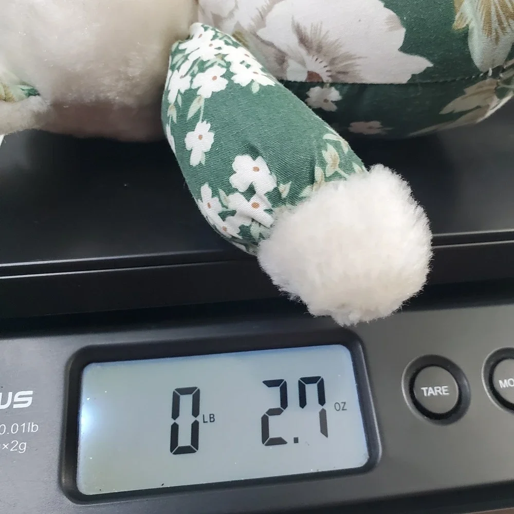 VTG Circus Circus Las Vegas White Mouse Green Body W/ Floral Plush 12